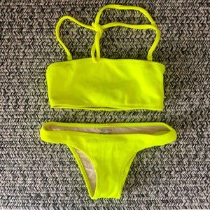 Pilyq Tube Bandeau w/Teeny Bottom NWT Sz S